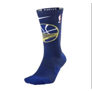 New Mens Nike NBA Golden State Warriors Elite Crew Socks Sz Lrg 8-12